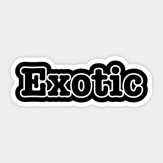 Exotic Sticker by lenn